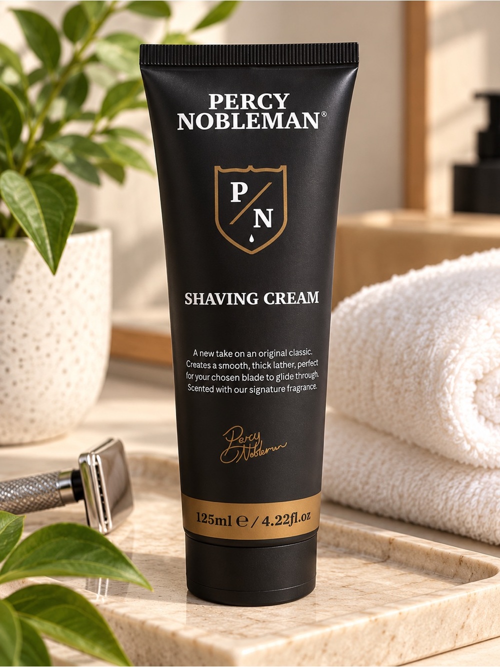 Black Shaving Cream — Smooth Protective Lather